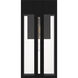 Boswell 1 Light 16 inch Matte Black Outdoor Wall Lantern, Medium