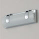 Clutch LED 13 inch Polished Chrome Bath Vanity Wall Light