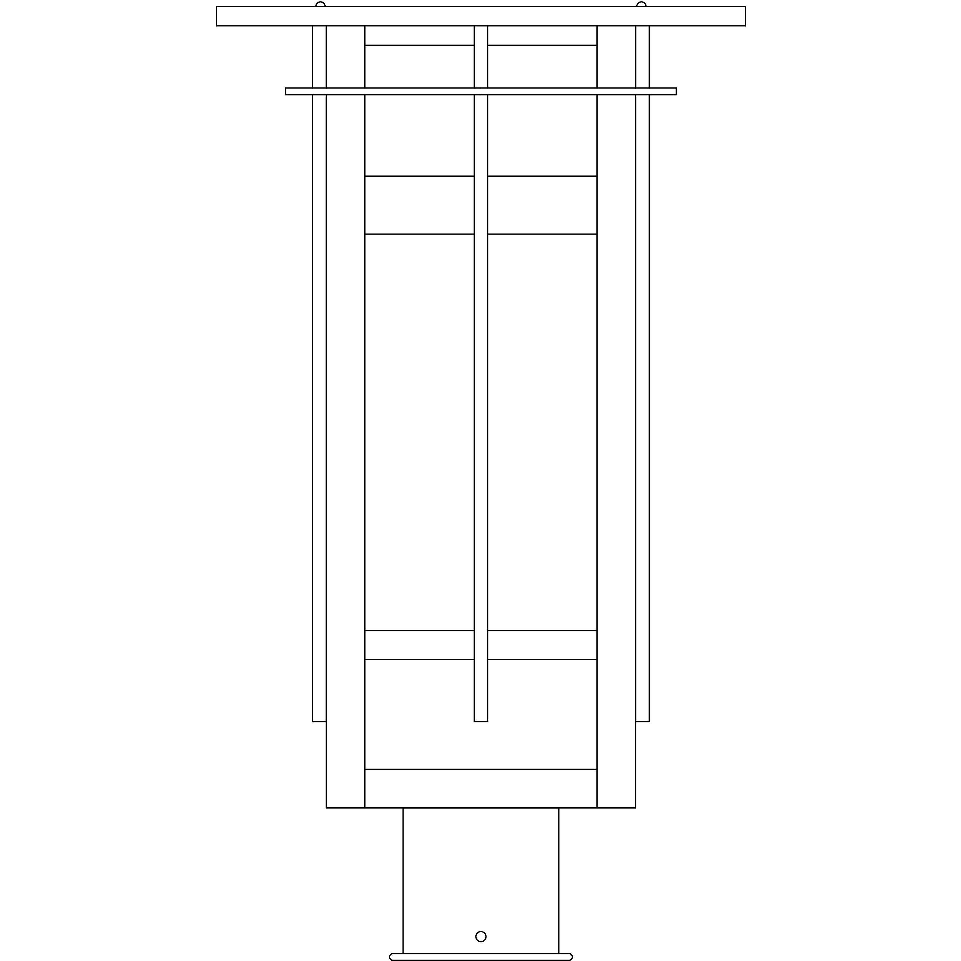 Finsbury 1 Light 15 inch Verdigris Patina Post Mount in White Opalescent