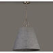 Acoustic 1 Light 30 inch Satin Nickel Single Pendant Ceiling Light