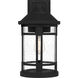 Quincy 1 Light 16 inch Earth Black Outdoor Wall Lantern, Large