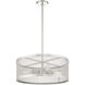 Industro 4 Light 20 inch Brushed Nickel Chandelier Ceiling Light