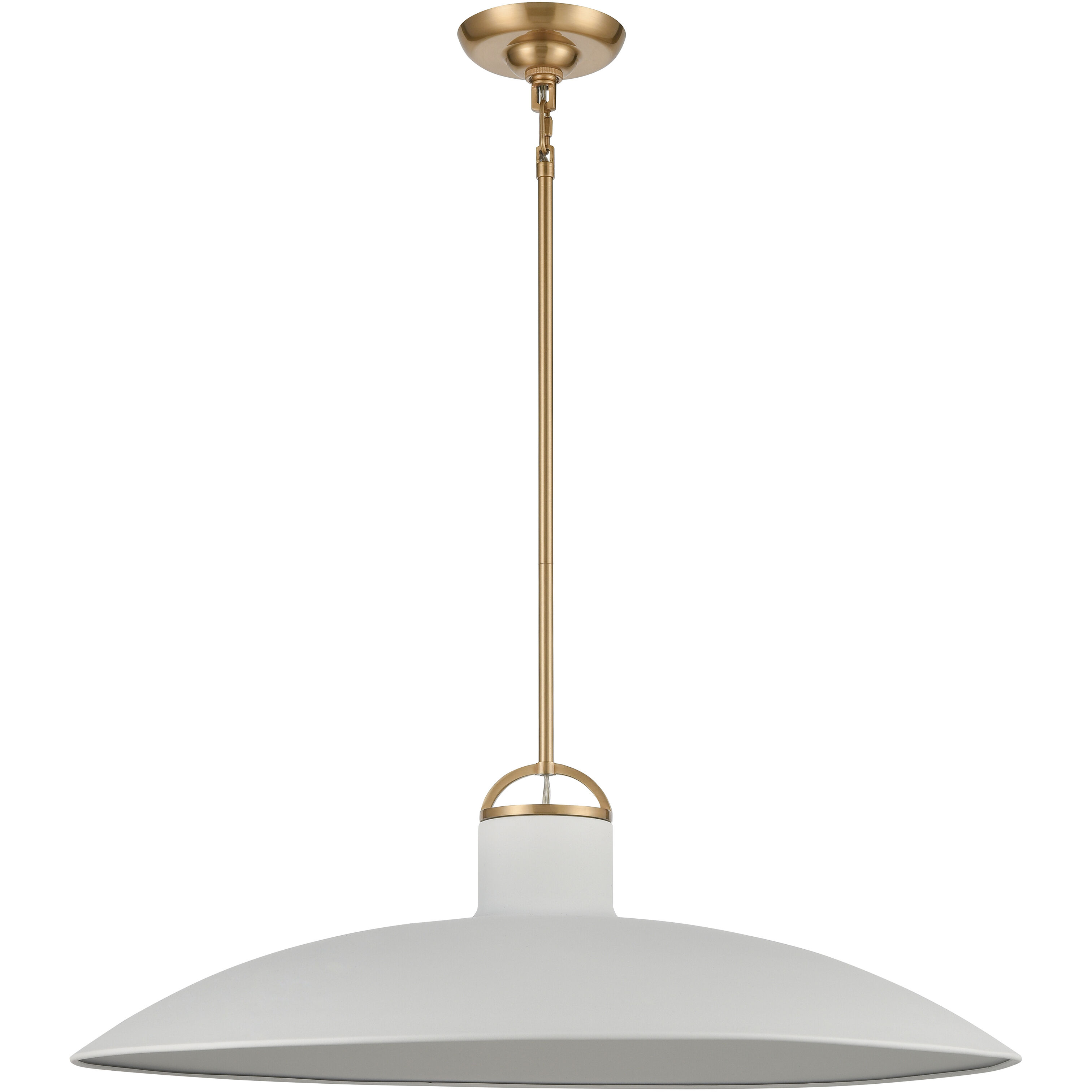 Surf 1 Light 27 inch Textured White Pendant Ceiling Light