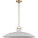Surf 1 Light 27 inch Textured White Pendant Ceiling Light