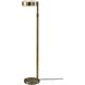 Linis 45 inch 40.00 watt Antique Brass Floor Lamp Portable Light, ADS360
