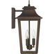 Spring Cove 3 Light 16.5 inch Matte Bronze Outdoor Wall Lantern, Large
