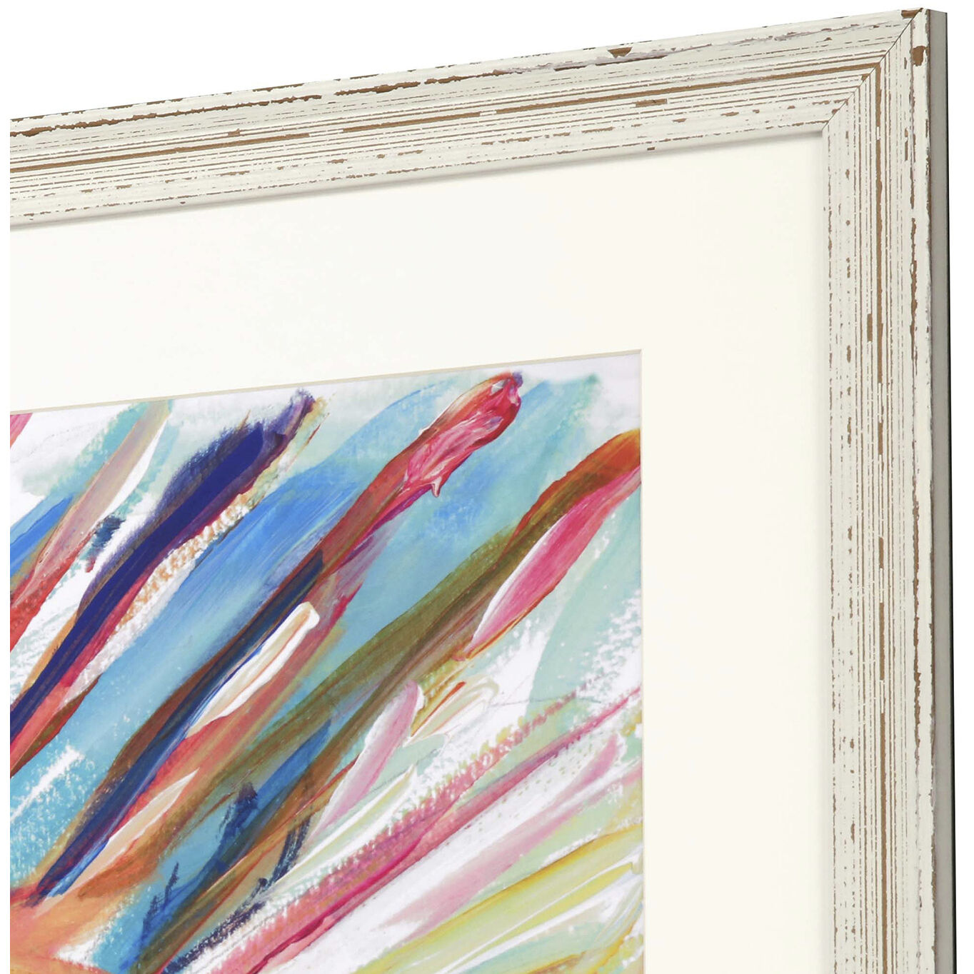 Animals Turquoise and Blue and Pink and Multi Framed Art