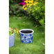 Terracotta Blue and White Outdoor Planter, Set of 4
