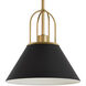 Carrington Isle 1 Light 12 inch Luxe Gold Pendant Ceiling Light