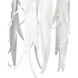 Glen Arbor 1 Light 14 inch Contemporary Silver Leaf and Contemporary Silver Pendant Ceiling Light
