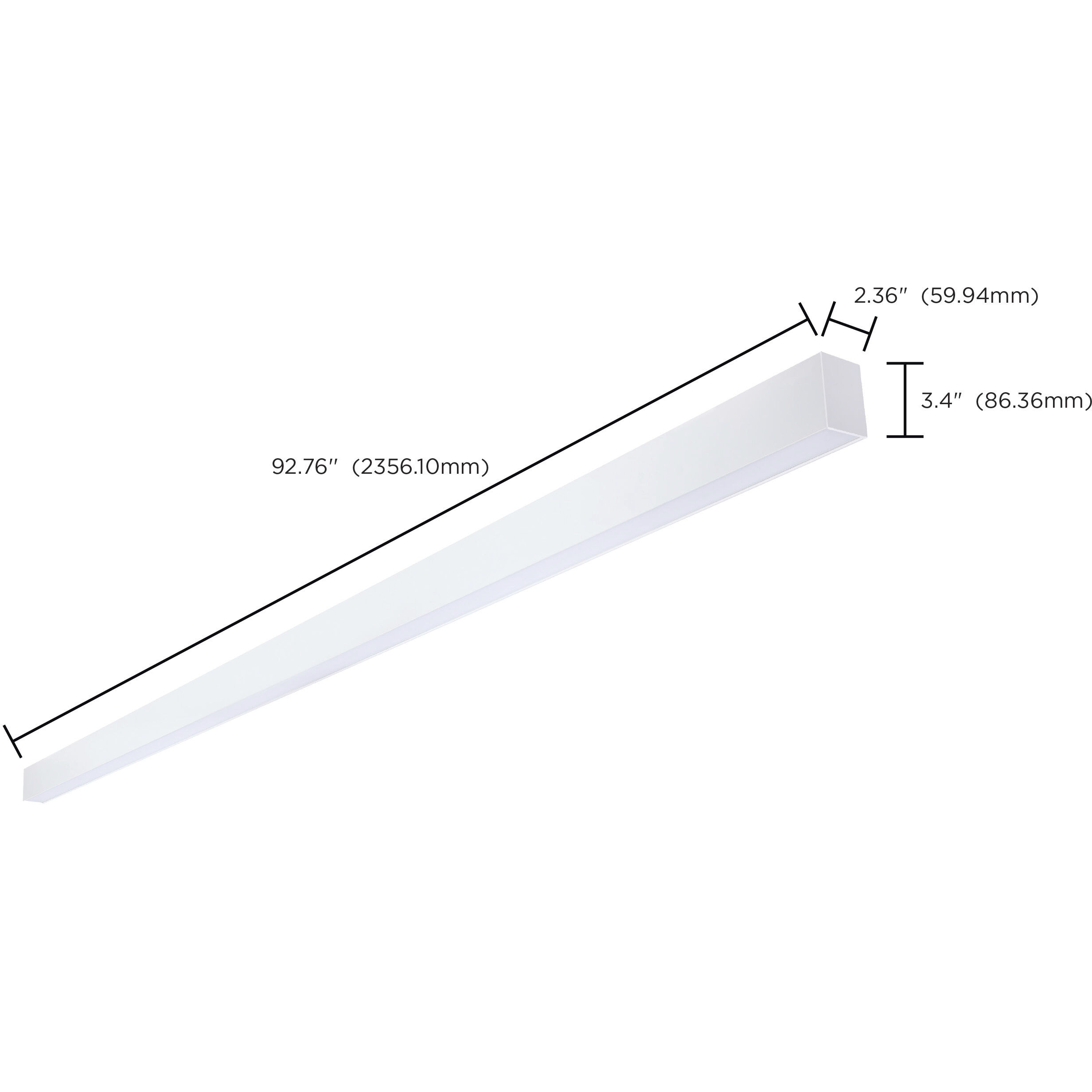 Momentum LED 2.36 inch White Linear Strip Ceiling Light