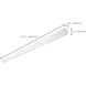 Momentum LED 2.36 inch White Linear Strip Ceiling Light