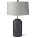 Quinn 28.75 inch Beige and Blue Table Lamp Portable Light