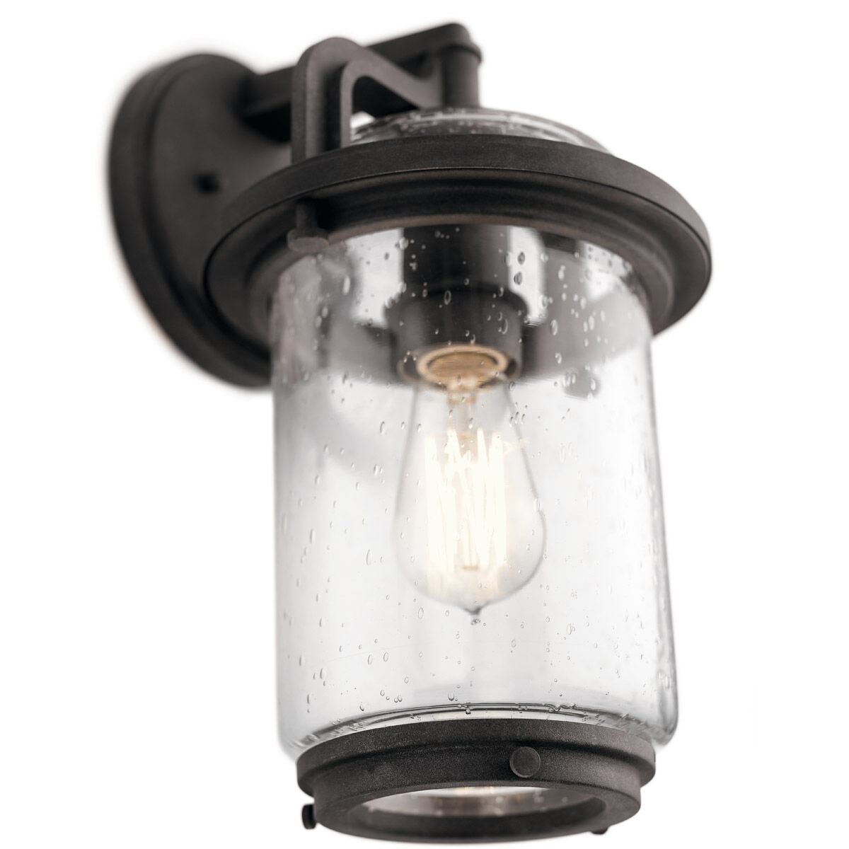 Andover 1 Light 14 inch Weathered Zinc Outdoor Wall, Medium