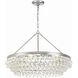 Calypso 6 Light 30 inch Polished Chrome Chandelier Ceiling Light