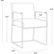 Balford Arena Navy Dining Armchair