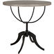Wine 30 X 30 inch Vintage Grey Accent Table, Adjustable