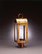 Livery 1 Light 21 inch Dark Brass Post Lamp in Clear Seedy Glass, One 75W Medium with Chimney