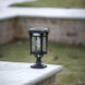 Aurora 1 Light 13 inch Black Outdoor Post Light, Solar