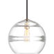 Sean Lavin Sedona LED 7.5 inch Satin Nickel Pendant Ceiling Light in LED 90 CRI 2700K, Clear Glass, Grande