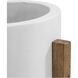 Everest White Planter, Round Small