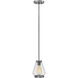 Finley 1 Light 6 inch Chrome Mini-Pendant Ceiling Light, Clear Glass
