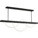 Sean Lavin Uneri LED 62 inch Nightshade Black Linear Chandelier Ceiling Light