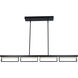 Pane LED 4 inch Matte Black Pendant Ceiling Light