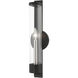 Castleton 1 Light 4.75 inch Black with Brushed Nickel Candle ADA Tall ADA Single Sconce Wall Light