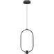 Saros Pendant Ceiling Light in Matte Black, LED