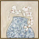 Sapphire Bounty Blue and Beige and Metallic and White Canvas, The Studio