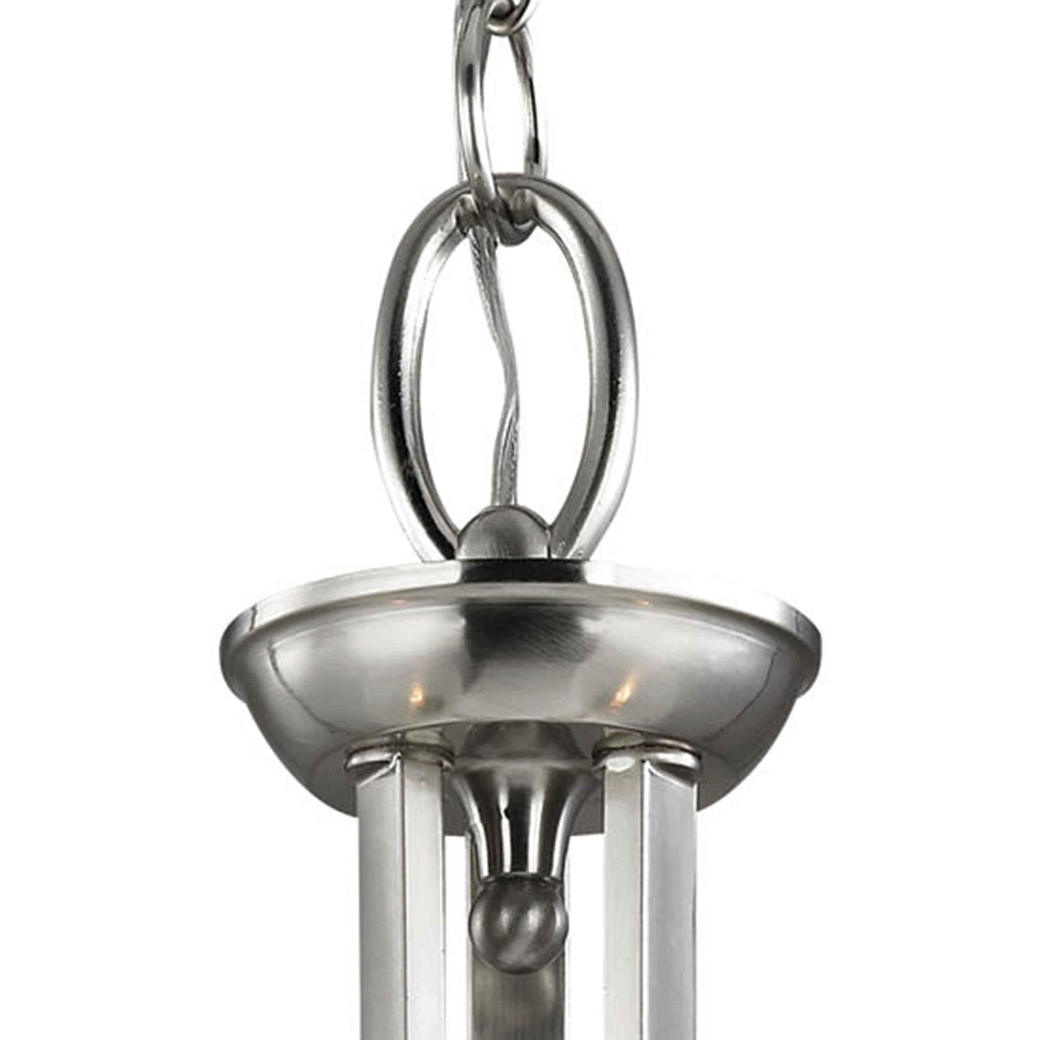 Hamilton 3 Light 25 inch Brushed Nickel Chandelier Ceiling Light