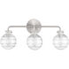 Mason 3 Light 22 inch Satin Nickel Bathroom Vanity Light Wall Light