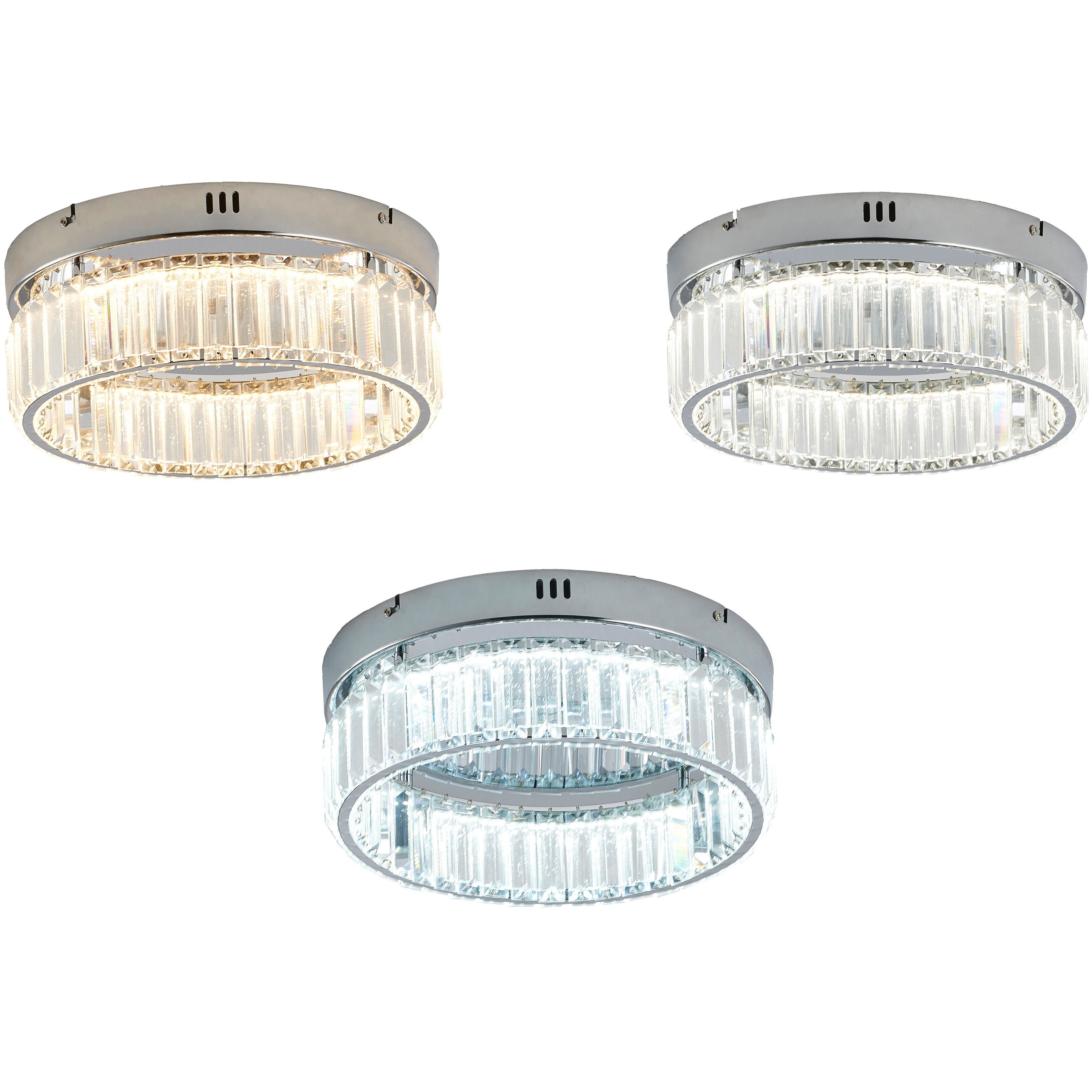 Canada LED 13.75 inch Chrome Flush Mount Ceiling Light