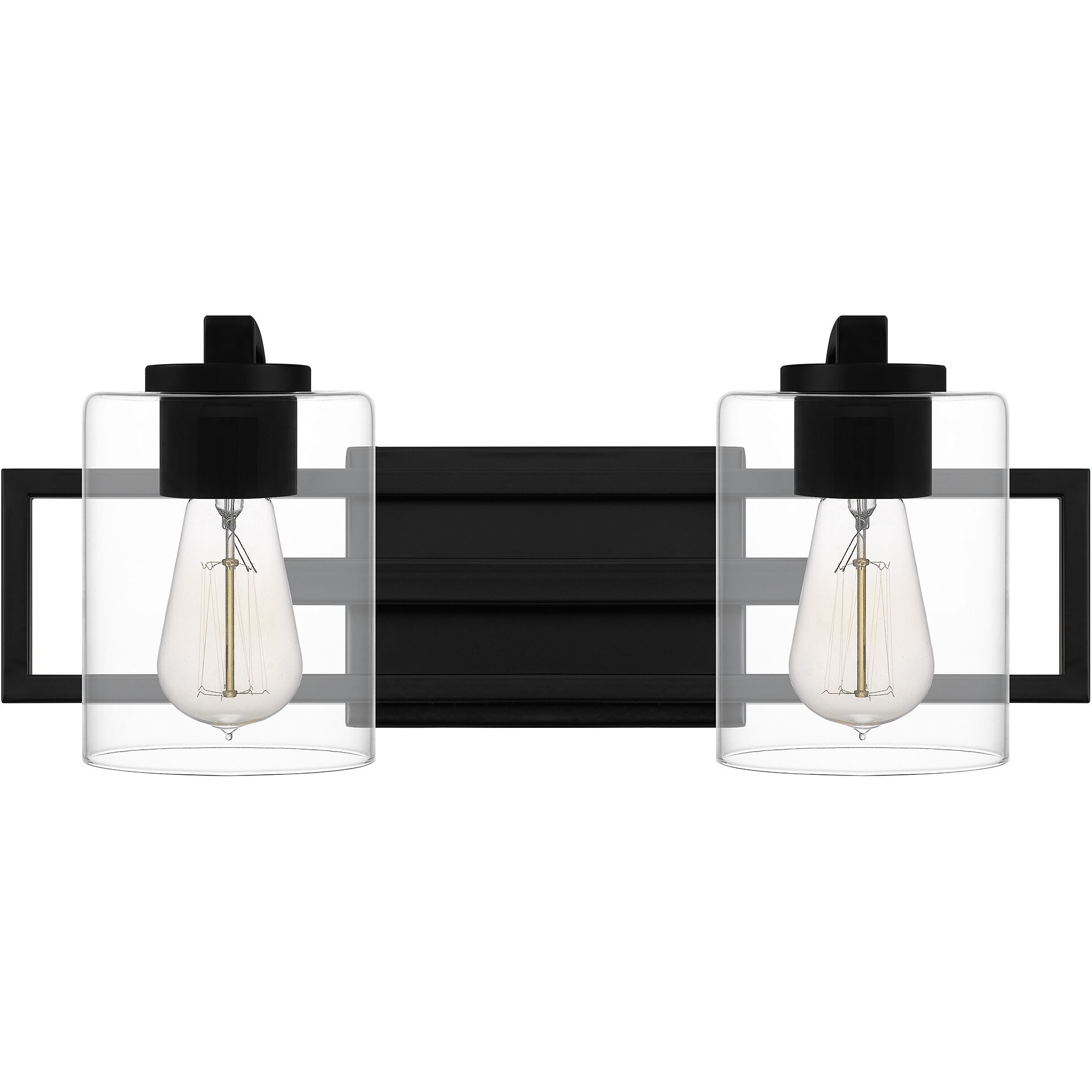 Lansdowne 2 Light 18 inch Matte Black Bath Light Wall Light