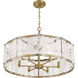 Veil 6 Light 28 inch Legacy Brass Pendant Ceiling Light