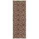 Laural 96 X 30 inch Neutral and Brown Runner, Jute