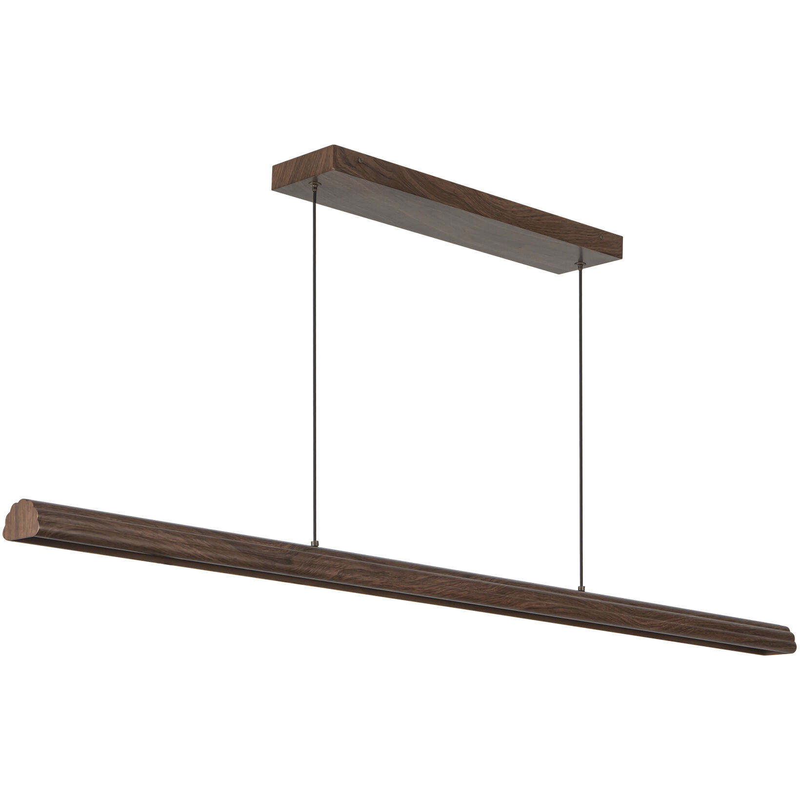 Alora Mood Dottie 48 inch Walnut Linear Pendant Ceiling Light