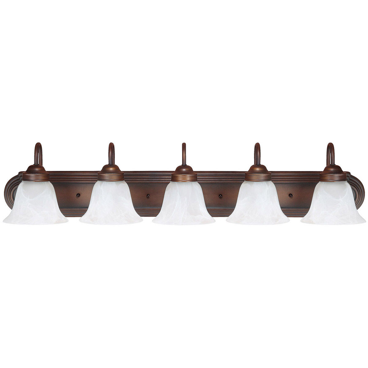Booker 5 Light 36 inch Burnished Bronze Vanity Light Wall Light