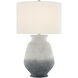 Cazalet 30.75 inch 150 watt Ash Ivory and Blue and Black Table Lamp Portable Light