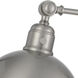 Industrial 25 inch 60.00 watt Brushed Steel Desk Lamp Portable Light