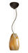 Pera 9 LED Bronze Pendant Ceiling Light in Honey Glass