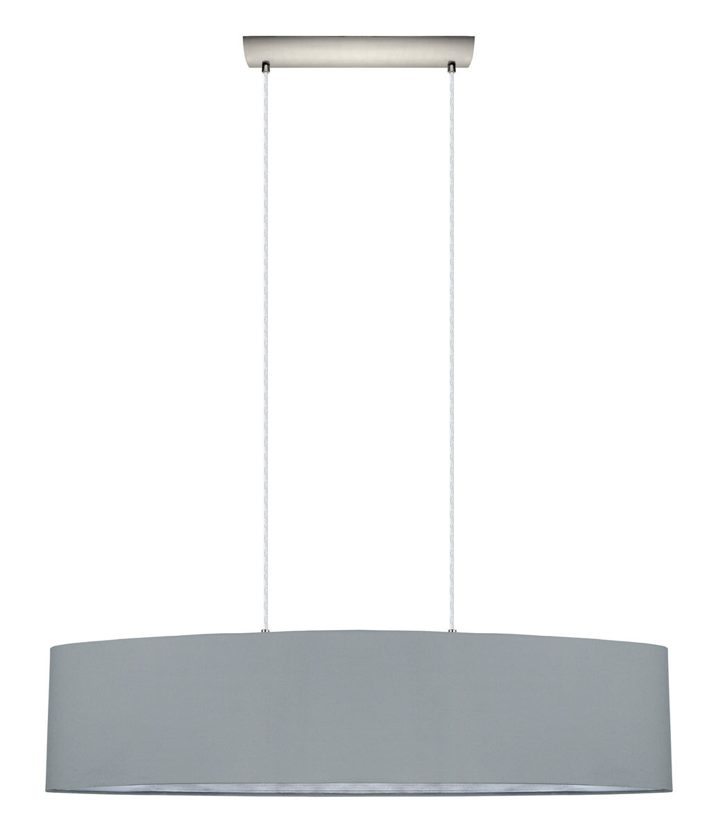Maserlo 2 Light 39.37 inch Satin Nickel Pendant Ceiling Light