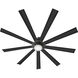 Turbine 80 inch Matte Black Smart Fan