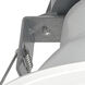 Quartz Matte Powder White Recessed LED Downlight, Selectable Lumens, Selectable CCT