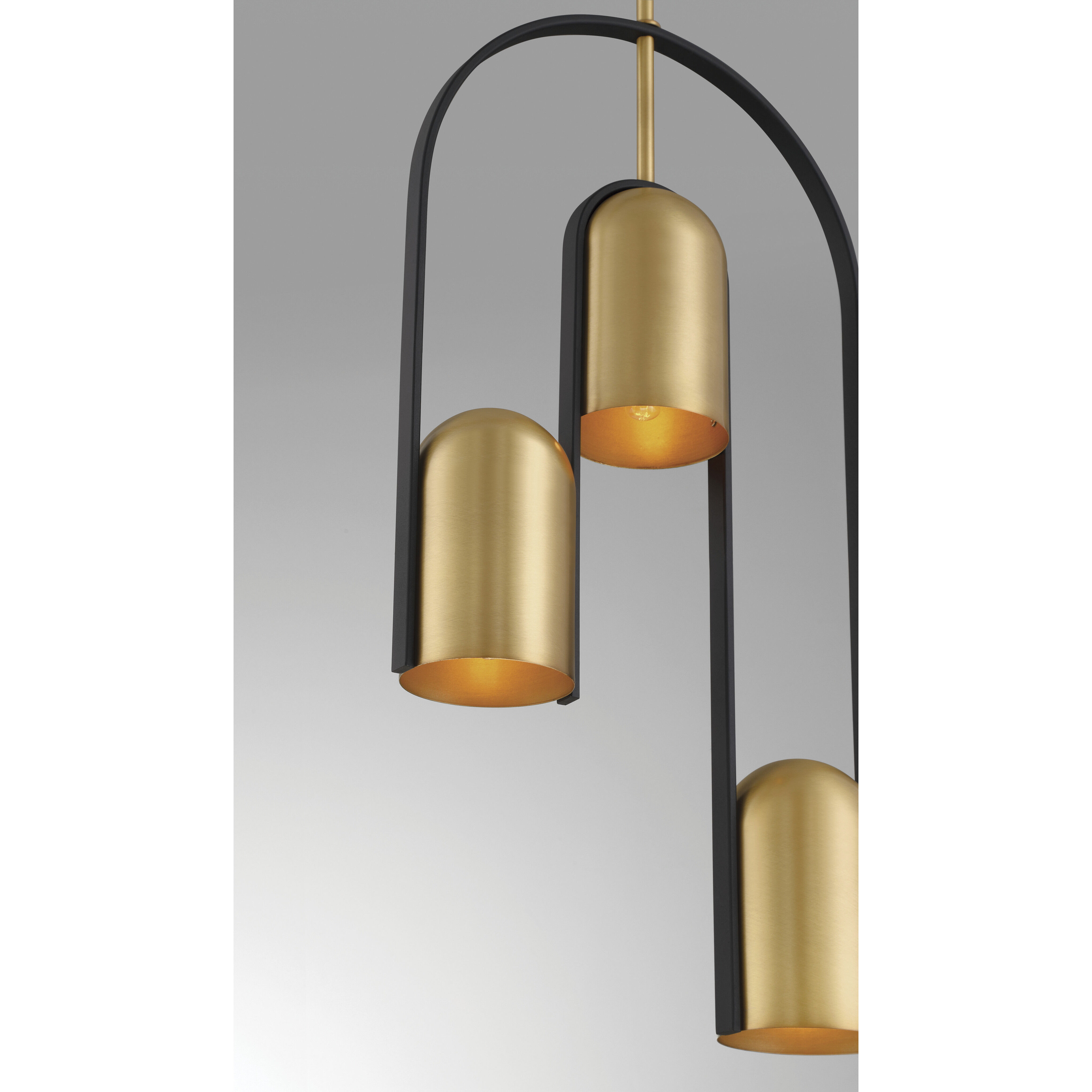 Cane 3 Light 4.25 inch Legacy Brass and Sand Coal Pendant Ceiling Light