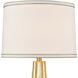 Hightower 31 inch 150 watt Gold Leaf Table Lamp Portable Light