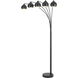 Carley 88 inch 60 watt Charcoal Grey Floor Lamp Portable Light