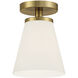 Palmyra 1 Light 7 inch Brushed Gold Semi-Flush Ceiling Light