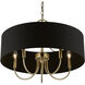 Huntington 5 Light 23 inch Antique Brass Pendant Chandelier Ceiling Light